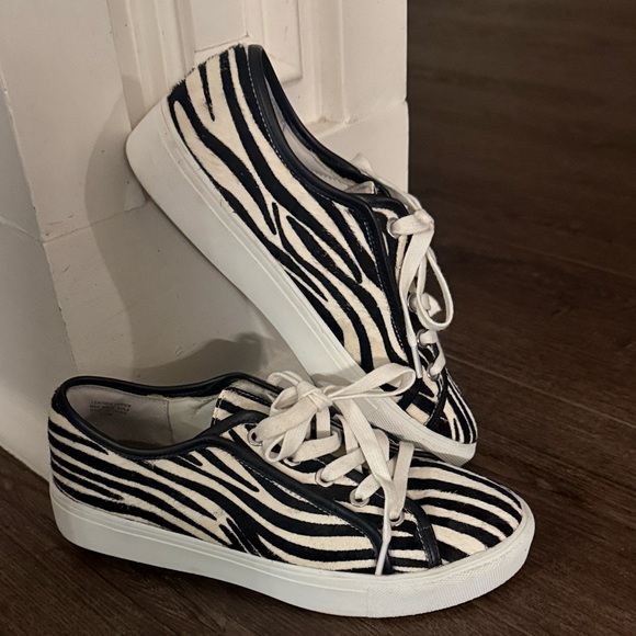 Ann Taylor Shoes - Ann Taylor Zebra Print Dyed Calf Hair Sneakers 5 1/2